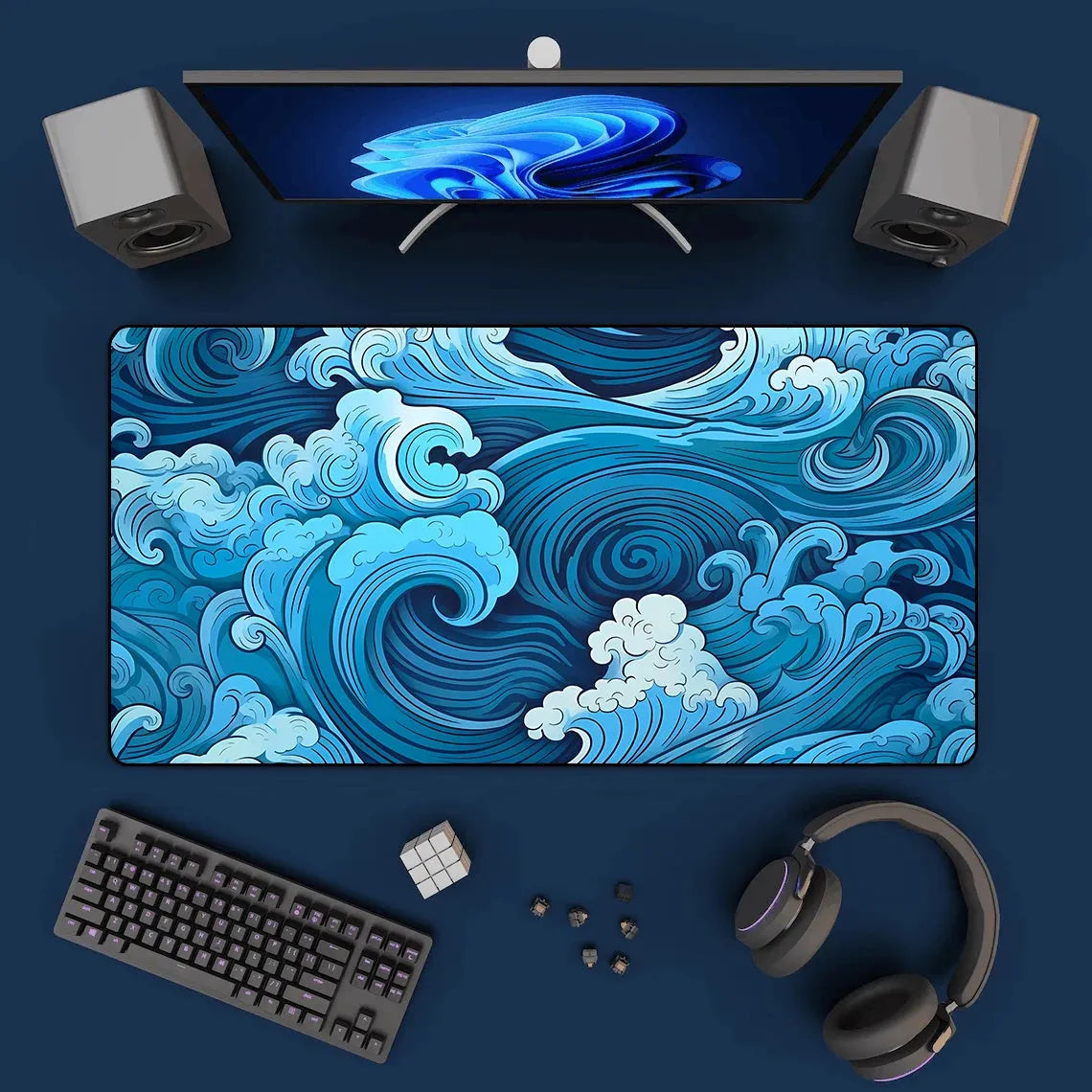 Gaming Mouse Pad Blue Mousepad - Games Nex Gen