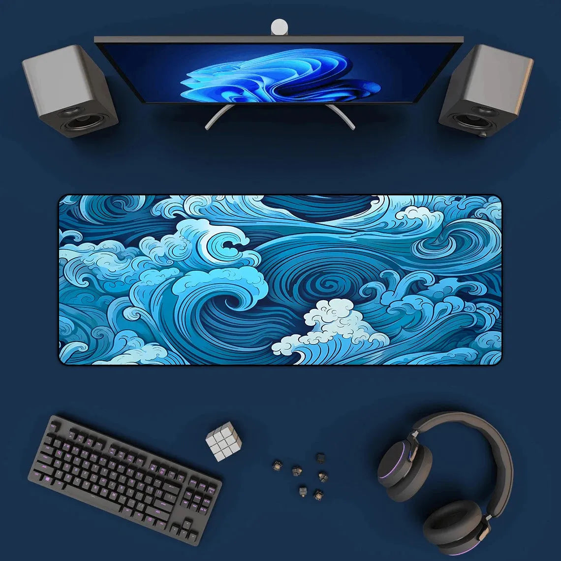 Gaming Mouse Pad Blue Mousepad - Games Nex Gen
