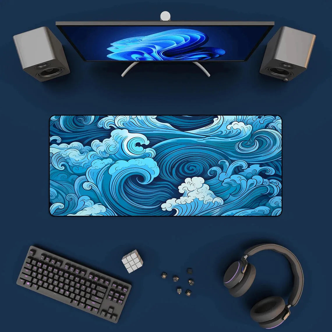 Gaming Mouse Pad Blue Mousepad - Games Nex Gen