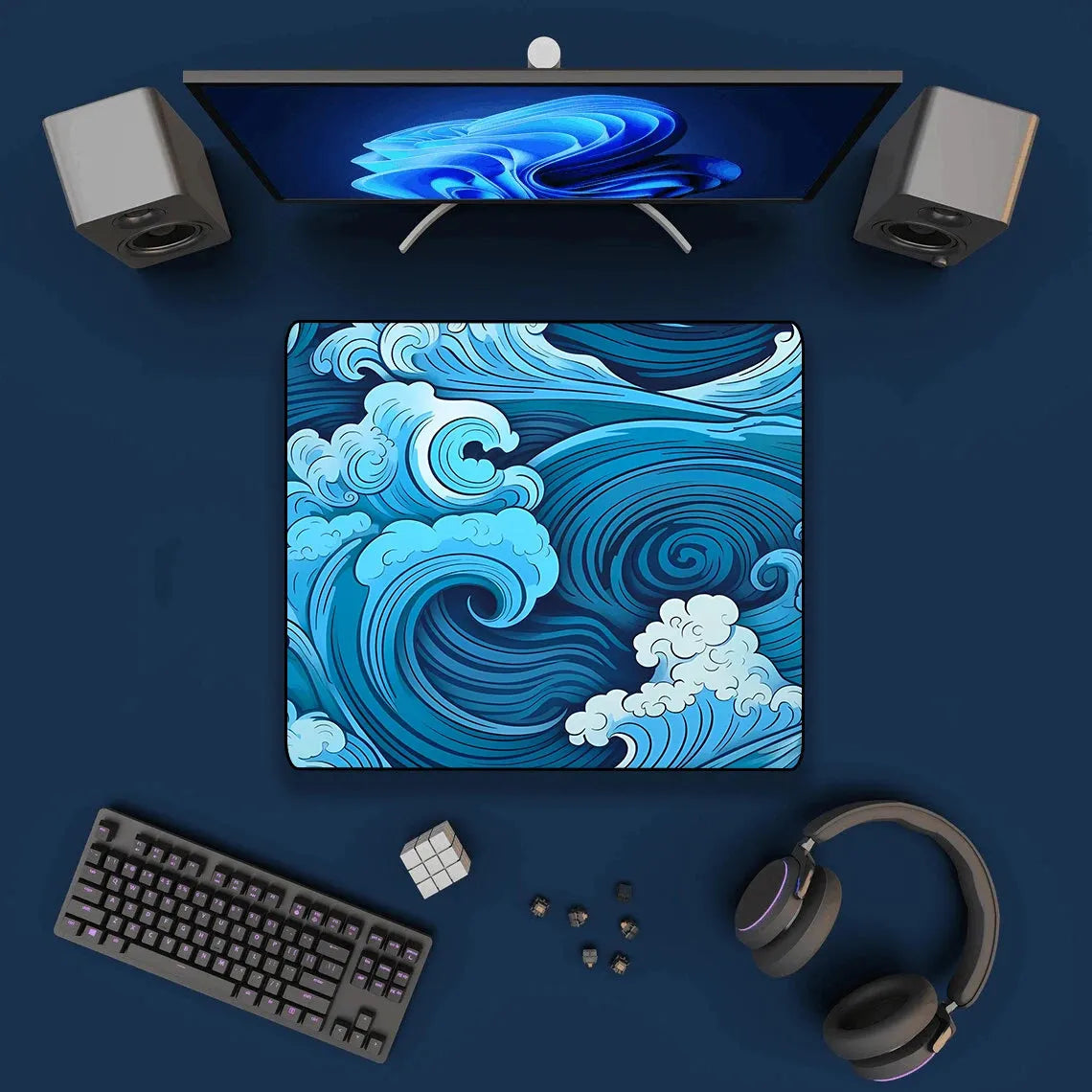Gaming Mouse Pad Blue Mousepad - Games Nex Gen