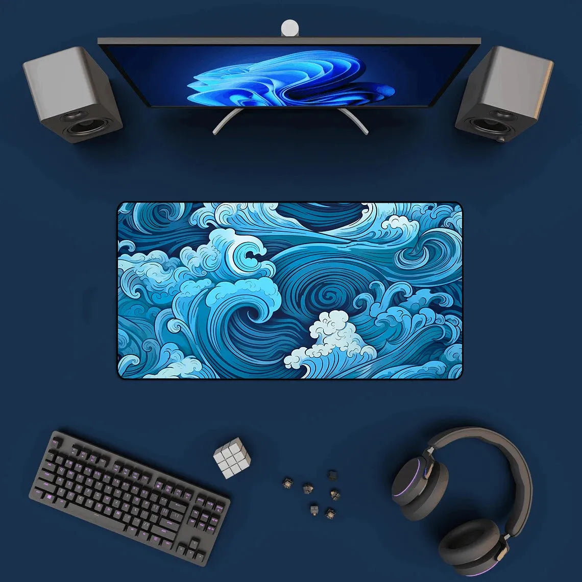 Gaming Mouse Pad Blue Mousepad - Games Nex Gen