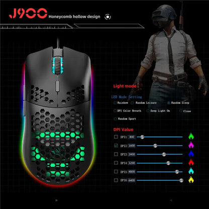 HXSJ GAMING MOUSE - Games Nex Gen 