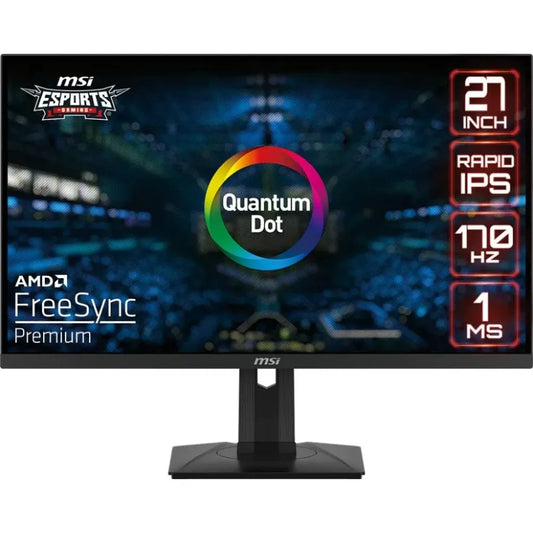 MSI 27" Gaming Monitor, 170Hz, 1ms, Rapid IPS, AMD FreeSync - Games Nex Gen 
