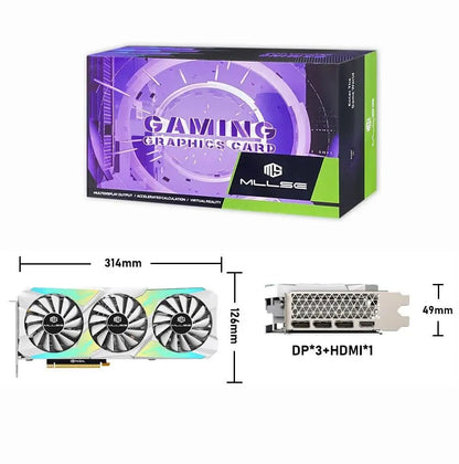 MLLSE RTX 3080 10GB Graphics Card GDDR6X 320 Bit PCI-E 4.0×16 8+8Pin NVIDIA GPU RGB Lighting Gaming Video Card Placa De Video - Games Nex Gen 