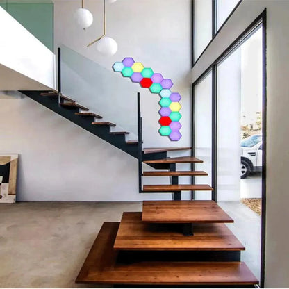 Touch Sensor LED Night Light – Modular Hexagonal Quantum Wall Lamp