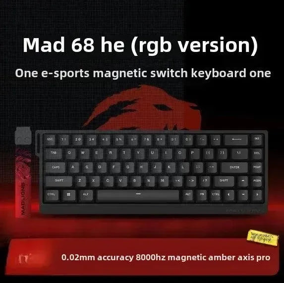 MADLIONS MAD 60/68HE Gaming Keyboard, 8K, Hot Swap, Magnetic Switch