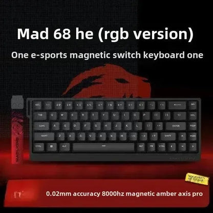 MADLIONS MAD 60/68HE Gaming Keyboard, 8K, Hot Swap, Magnetic Switch