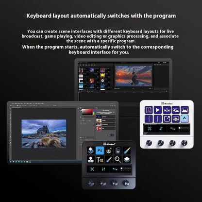 Mbox N4 Stream Deck Adjustable Stand 10-Key Macro Keyboard