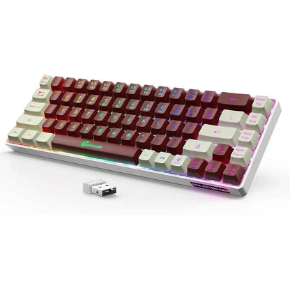 Wireless Gaming Keyboard Rechargeable Backlit Anti-Ghosting for PC