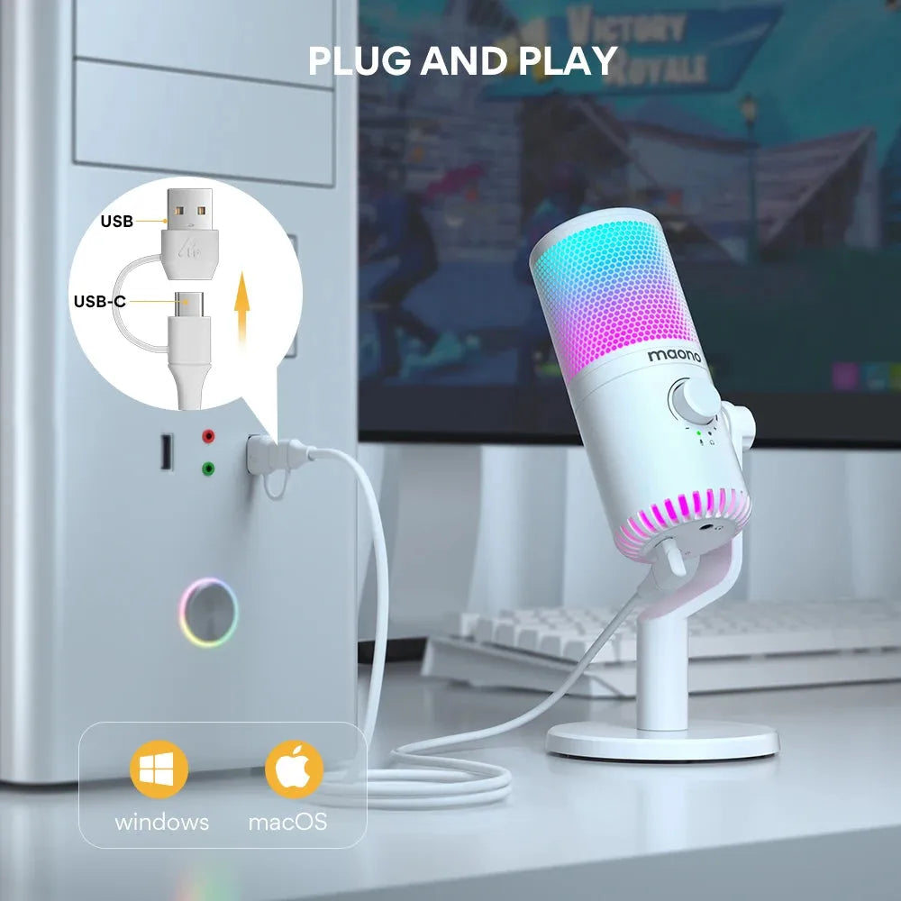 MAONO DM30 Gaming Microphone - High-Quality USB Condenser Mic - Games Nex Gen 