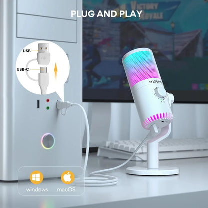 MAONO DM30 Gaming Microphone - High-Quality USB Condenser Mic - Games Nex Gen 