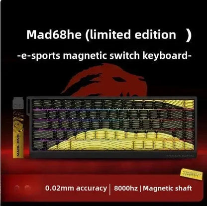 MADLIONS MAD 60/68HE Gaming Keyboard, 8K, Hot Swap, Magnetic Switch