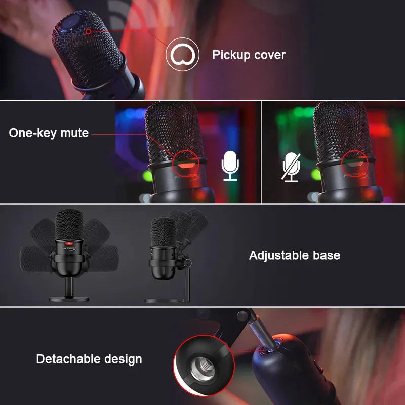 HYPERX Gaming Microphone – High-Quality USB Mic for Streaming & Gaming - Games Nex Gen 