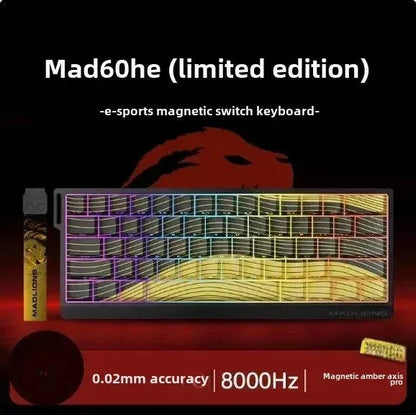 MADLIONS MAD 60/68HE Gaming Keyboard, 8K, Hot Swap, Magnetic Switch