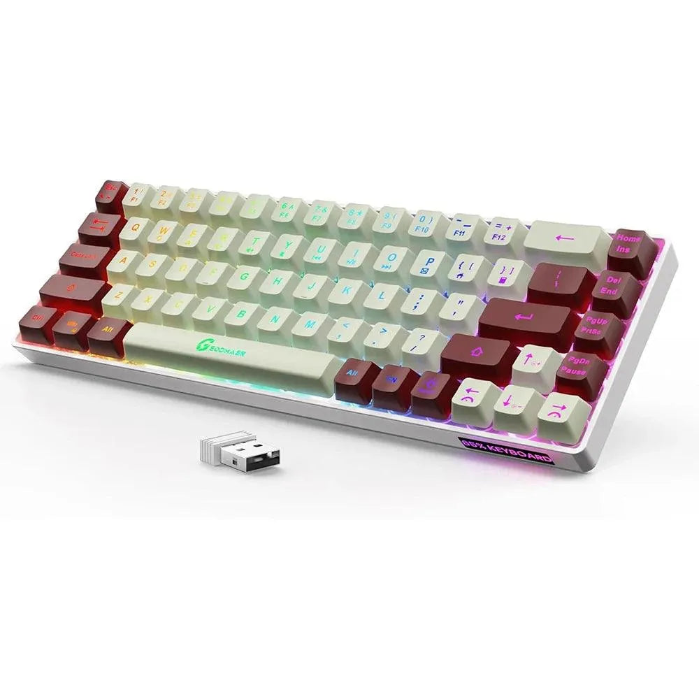 Wireless Gaming Keyboard Rechargeable Backlit Anti-Ghosting for PC
