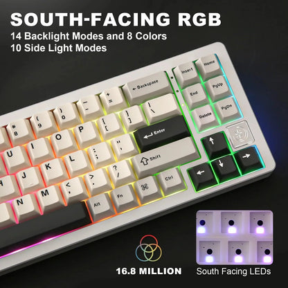 Aluminum Mechanical Gaming Keyboard, Hot Swappable RGB - Games Nex Gen 