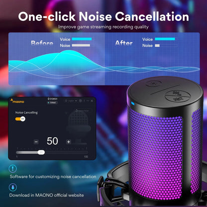 Maono DGM20 Gaming Microphone – USB, Noise Cancelling - Games Nex Gen 