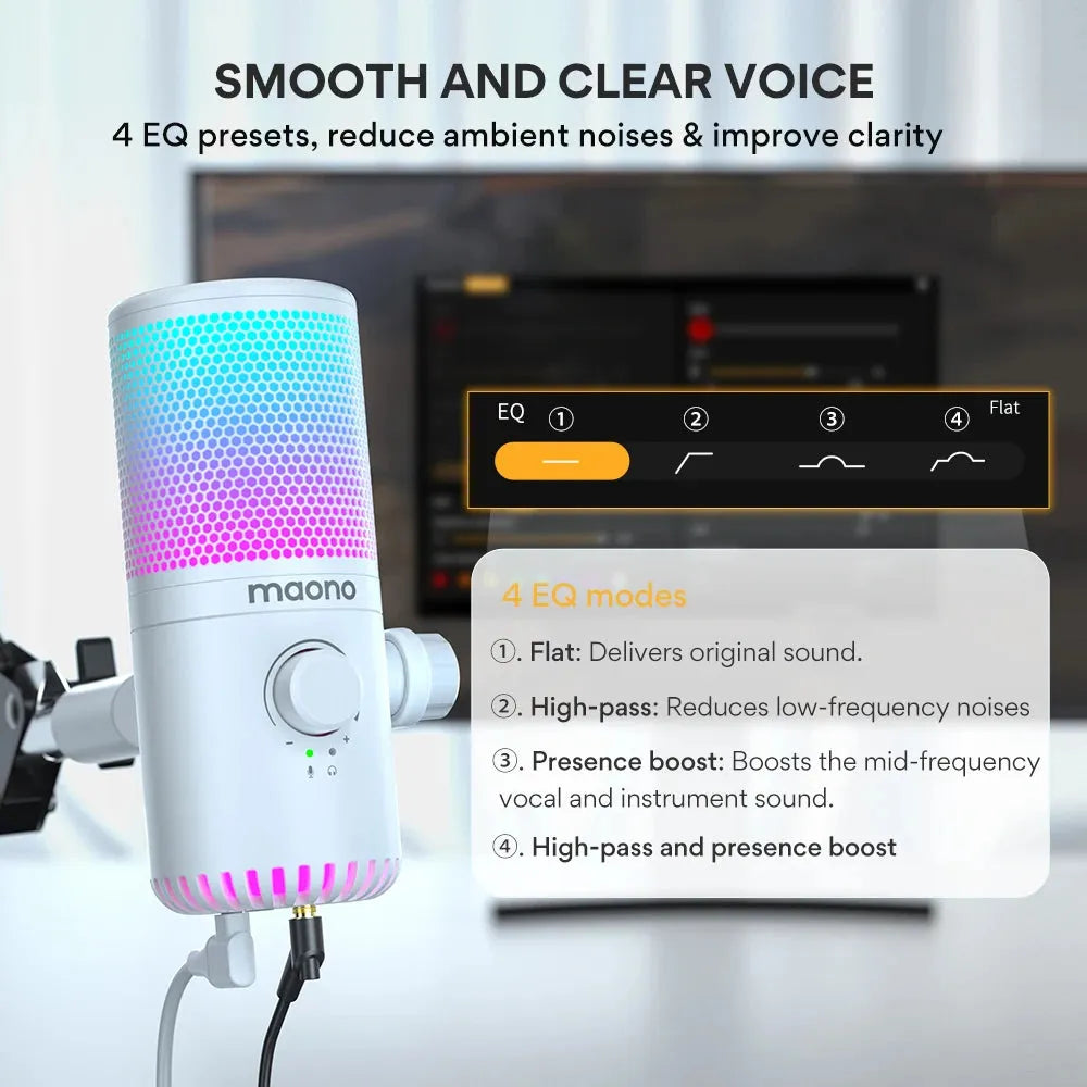 MAONO DM30 Gaming Microphone - High-Quality USB Condenser Mic - Games Nex Gen 