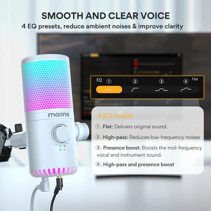 MAONO DM30 Gaming Microphone - High-Quality USB Condenser Mic - Games Nex Gen 