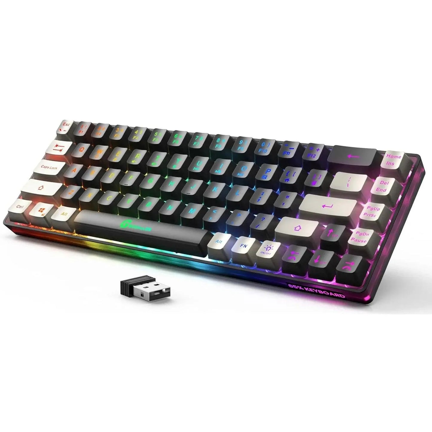 Wireless Gaming Keyboard Rechargeable Backlit Anti-Ghosting for PC