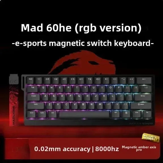 MADLIONS MAD 60/68HE Gaming Keyboard, 8K, Hot Swap, Magnetic Switch
