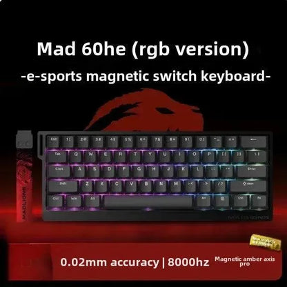 MADLIONS MAD 60/68HE Gaming Keyboard, 8K, Hot Swap, Magnetic Switch