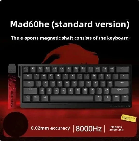 MADLIONS MAD 60/68HE Gaming Keyboard, 8K, Hot Swap, Magnetic Switch