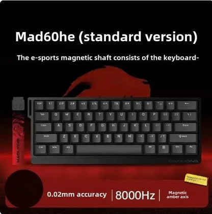 MADLIONS MAD 60/68HE Gaming Keyboard, 8K, Hot Swap, Magnetic Switch