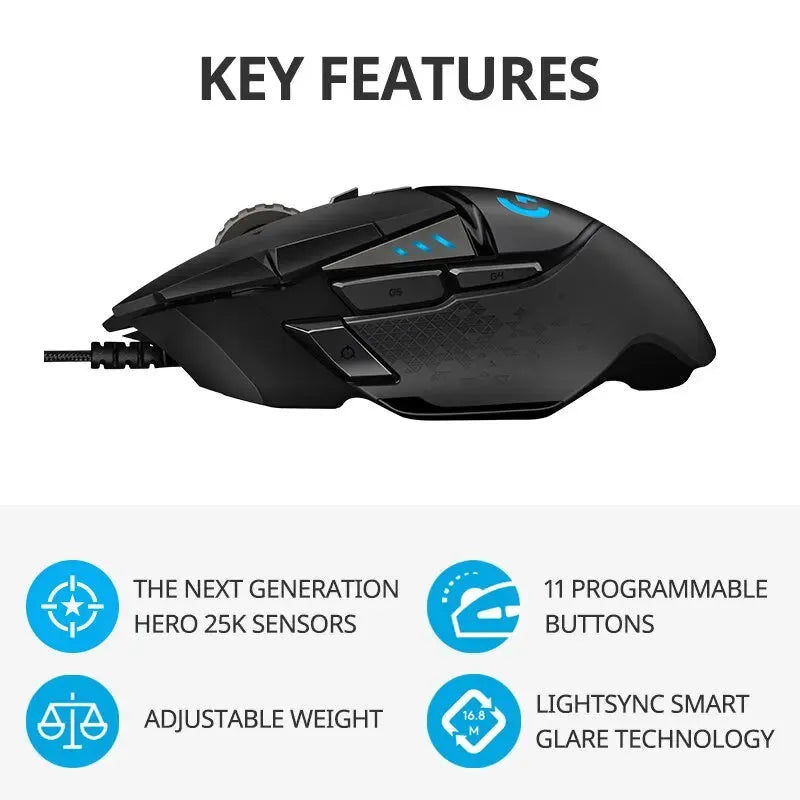 LOGITECH G502HERO GAMING MOUSE - Games Nex Gen 