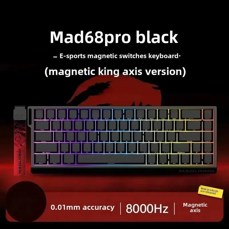 MADLIONS MAD 60/68HE Gaming Keyboard, 8K, Hot Swap, Magnetic Switch