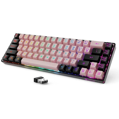 Wireless Gaming Keyboard Rechargeable Backlit Anti-Ghosting for PC