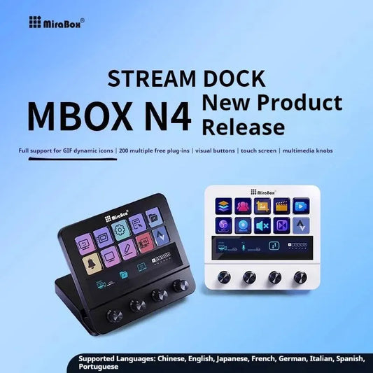 Mbox N4 Stream Deck Adjustable Stand 10-Key Macro Keyboard