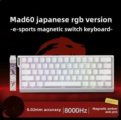MADLIONS MAD 60/68HE Gaming Keyboard, 8K, Hot Swap, Magnetic Switch